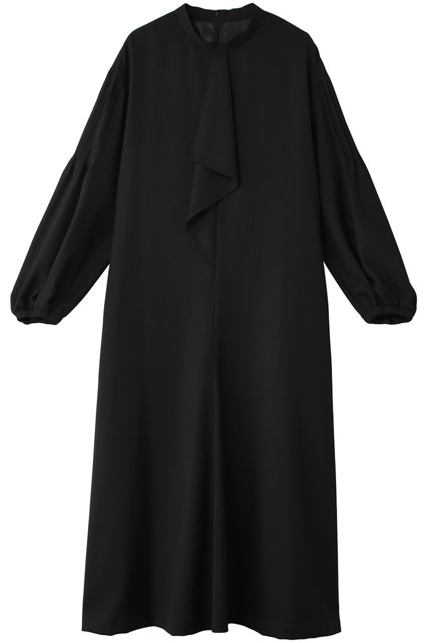 【アドーア/ADORE】のベーシックアムンゼンワンピース インテリア・キッズ・メンズ・レディースファッション・服の通販 founy(ファニー) 　ファッション　Fashion　レディースファッション　Fashion for Women　ワンピース　Dresses　チュニック　Tunic Tops & Dresses　おすすめ　Recommended / Our Picks　センター　Center, Center Line　チュニック　Tunic, Long Top　フェミニン　Feminine, Girly　フレア　Flare, Flared　フロント　Front, Front Design　ラッフル　Ruffle, Frill　ロング　Long, Long-Length　エレガント 上品　Elegant　ブラック|ID: prp329100003625794 ipo3291000000032883787
