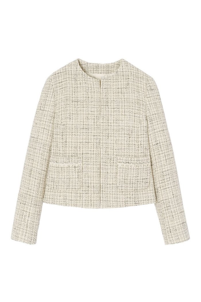 【アナイ/ANAYI】のトライスピンツィードノーカラー ジャケット インテリア・キッズ・メンズ・レディースファッション・服の通販 founy(ファニー) https://founy.com/ ファッション Fashion レディースファッション WOMEN アウター Coat Outerwear ジャケット Jackets ノーカラージャケット No Collar Leather Jackets おすすめ Recommend ジャケット セットアップ ツィード ツイード フリンジ フロント ブレード ポケット ミックス |ID: prp329100003625817 ipo3291000000023827976