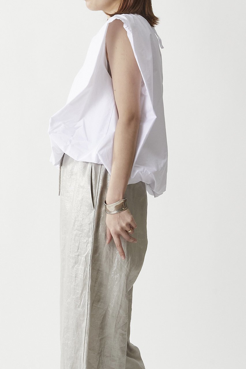 【プルミエ アロンディスモン/1er Arrondissement】の【TELA】ブラウス 人気、トレンドファッション・服の通販 founy(ファニー) 　ファッション　Fashion　レディースファッション　Fashion for Women　トップス・カットソー　Cut & Sew Tops　キャミソール / ノースリーブ　Camisoles & Sleeveless Tops　シャツ/ブラウス　Elegant Blouses & Button-Ups　ギャザー　Gathered, Ruffled　ノースリーブ　Sleeveless, No-Sleeve　ボトム　Bottoms, Lower Wear　リボン　Ribbon, Bow　再入荷　Restock / Back in Stock　other-6|ID: prp329100003625828 ipo3291000000032138075