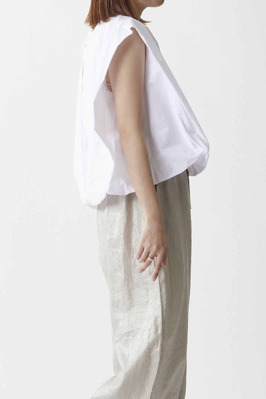 【プルミエ アロンディスモン/1er Arrondissement】の【TELA】ブラウス 人気、トレンドファッション・服の通販 founy(ファニー) 　ファッション　Fashion　レディースファッション　Fashion for Women　トップス・カットソー　Cut & Sew Tops　キャミソール / ノースリーブ　Camisoles & Sleeveless Tops　シャツ/ブラウス　Elegant Blouses & Button-Ups　ギャザー　Gathered, Ruffled　ノースリーブ　Sleeveless, No-Sleeve　ボトム　Bottoms, Lower Wear　リボン　Ribbon, Bow　再入荷　Restock / Back in Stock　other-7|ID: prp329100003625828 ipo3291000000032138076