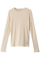 【クラネ/CLANE】のBASIC RIB CUT TOPS/カットソー 人気、トレンドファッション・服の通販 founy(ファニー) ファッション Fashion レディースファッション Fashion for Women トップス・カットソー Cut & Sew Tops シャツ・ブラウス・オフィスカジュアル Elegant Blouses & Button-Ups ロングTシャツ・Tシャツ Longline T-Shirts & Tees カットソー・ベーシックTシャツ Cut-and-Sewn Tops / Stretch Tees & Basics カットソー Cut and Sewn Top スリーブ Sleeve, Long Sleeve / Short Sleeve フィット Fit, Slim Fit ベーシック Basic, Essential ロング Long, Long-Length A/W・秋冬 Autumn/Winter thumbnail IVORY|ID: prp329100003625834 ipo3291000000032847908
