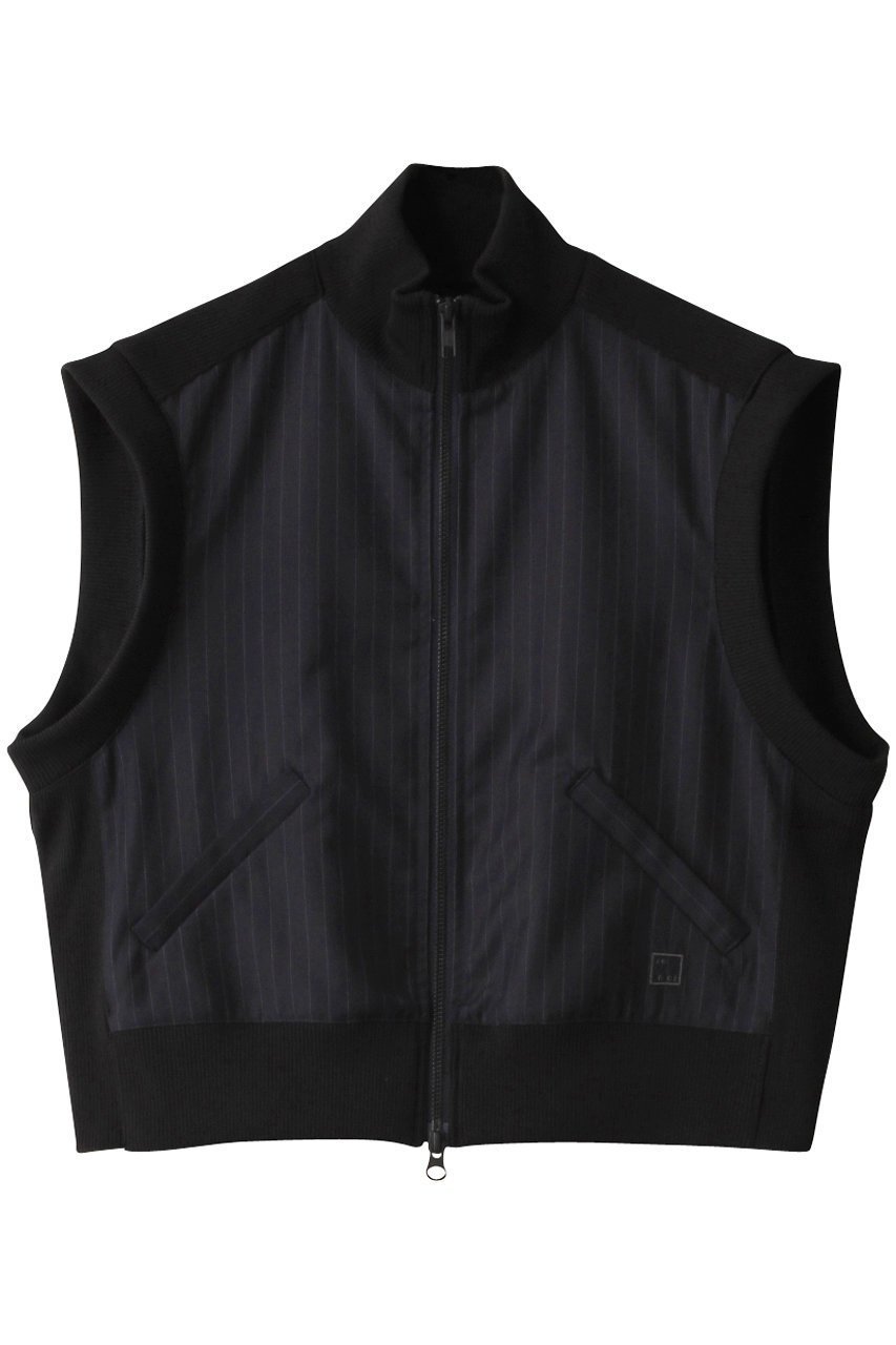 【リムアーク/RIM.ARK】のCombination bi color vest/ベスト インテリア・キッズ・メンズ・レディースファッション・服の通販 founy(ファニー) ファッション Fashion レディースファッション Fashion for Women トップス・カットソー Cut & Sew Tops ニット Knit Tops & Sweaters ベスト&ジレ / 重ね着スタイル Vests & Gilets カジュアルプルオーバー・ニットトップス Pullovers & Knit Tops / Casual Pullovers コンパクト Compact, Small Size バランス Balance, Style Balance ベスト Vest, Waistcoat ネイビーストライプ|ID: prp329100003625891 ipo3291000000032962314