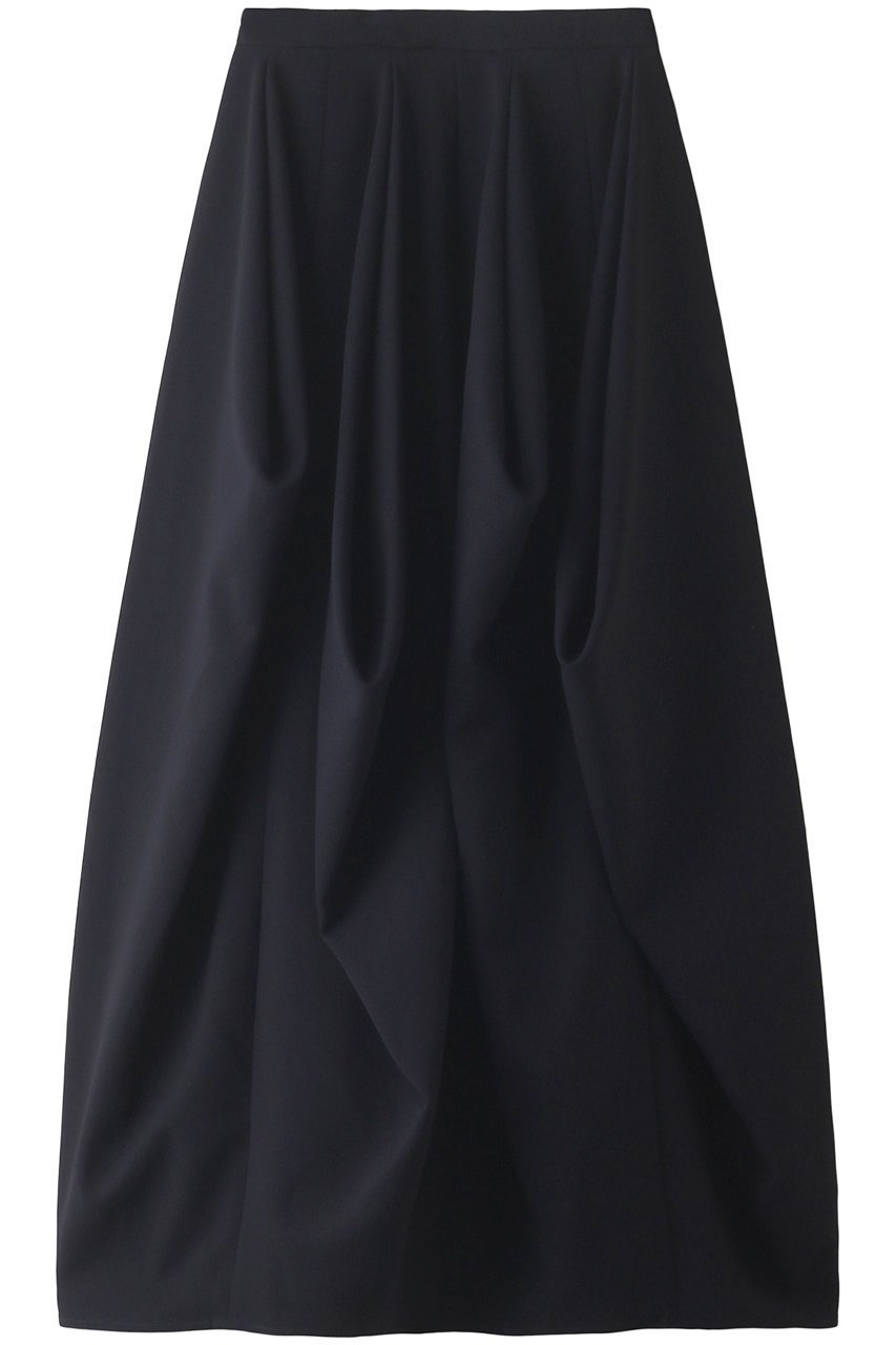 【リムアーク/RIM.ARK】のTuck drape SK/スカート インテリア・キッズ・メンズ・レディースファッション・服の通販 founy(ファニー) 　ファッション　Fashion　レディースファッション　Fashion for Women　スカート　Skirts　ロングスカート　Long Skirts / Maxi & Midi Skirts　オケージョン　Occasion Wear　ダブル　Double, Double-Breasted　ドレープ　Drape, Draping Fabric　ランダム　Random, Irregular　ロング　Long, Long-Length　ダークネイビー|ID: prp329100003625897 ipo3291000000032823095