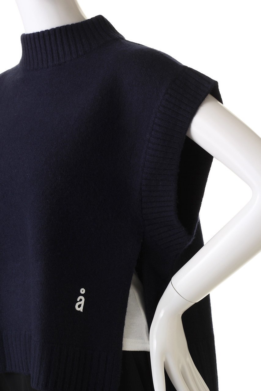 【ナゴンスタンス/nagonstans】のハイネックベスト 人気、トレンドファッション・服の通販 founy(ファニー) 　ファッション　Fashion　レディースファッション　WOMEN　トップス・カットソー　Tops/Tshirt　ニット　Knit Tops　ベスト/ジレ　Gilets/Vests　プルオーバー　Pullover　カットソー　Cut And Sew　スリット　Slit　ドレス　Dress　ハイネック　High Neck　ベスト　Vest　ロング　Long　other-5|ID: prp329100003625904 ipo3291000000031397765