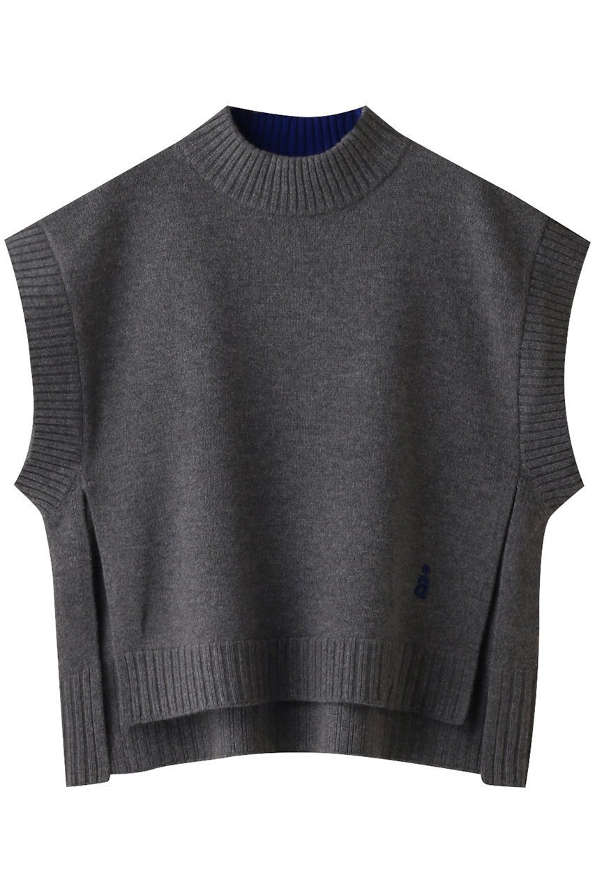 【ナゴンスタンス/nagonstans】のハイネックベスト インテリア・キッズ・メンズ・レディースファッション・服の通販 founy(ファニー) 　ファッション　Fashion　レディースファッション　Fashion for Women　トップス・カットソー　Cut & Sew Tops　ニット　Knit Tops & Sweaters　ベスト&ジレ / 重ね着スタイル　Vests & Gilets　カジュアルプルオーバー・ニットトップス　Pullovers & Knit Tops / Casual Pullovers　カットソー　Cut and Sewn Top　スリット　Slit, Slit Detail　ドレス　Dress, One-Piece　ハイネック　High Neck, Mock Neck　ベスト　Vest, Waistcoat　ロング　Long, Long-Length　Stone|ID: prp329100003625904 ipo3291000000036906527