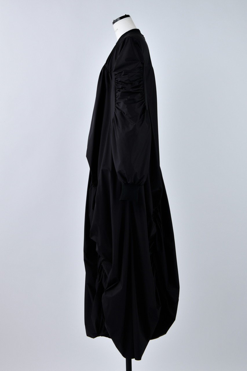 【ナゴンスタンス/nagonstans】のナイロンタフタ ギャザースリーブ DRS/ドレス 人気、トレンドファッション・服の通販 founy(ファニー) 　ファッション　Fashion　レディースファッション　Fashion for Women　ワンピース　Dresses　フォーマル・パーティードレス・結婚式用ドレス　Elegant & Casual Dresses　チュニック　Tunic Tops & Dresses　アシンメトリー　Asymmetrical Style　ギャザー　Gathered, Ruffled　ストレッチ　Stretch, Stretchy Fabric　スリーブ　Sleeve, Long Sleeve / Short Sleeve　タフタ　Taffeta, Structured Fabric　チュニック　Tunic, Long Top　ドレス　Dress, One-Piece　ロング　Long, Long-Length　軽量　Lightweight, Ultra Light　other-2|ID: prp329100003625905 ipo3291000000036795562