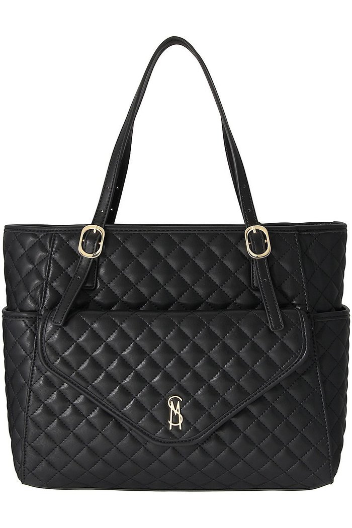 【スティーブマデン/STEVE MADDEN】のBVIBRATO サイドポケット付きキルティングトートバッグ インテリア・キッズ・メンズ・レディースファッション・服の通販 founy(ファニー) https://founy.com/ ファッション Fashion レディースファッション Fashion for Women バッグ Bags おすすめ Recommended / Our Picks キルティング Quilted, Quilting スタイリッシュ Stylish, Fashionable フラップ Flap, Flap Pocket ポケット Pocket, Pocket Detail リュクス Luxury, Elegant, High-End, Chic ビジネス 仕事 通勤 Business / Work / Commuting |ID: prp329100003625994 ipo3291000000032796330