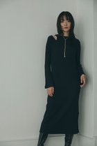 【ローズバッド/ROSE BUD】のカットオフリブワンピース ブラック|ID: prp329100003626183 ipo3291000000023829581