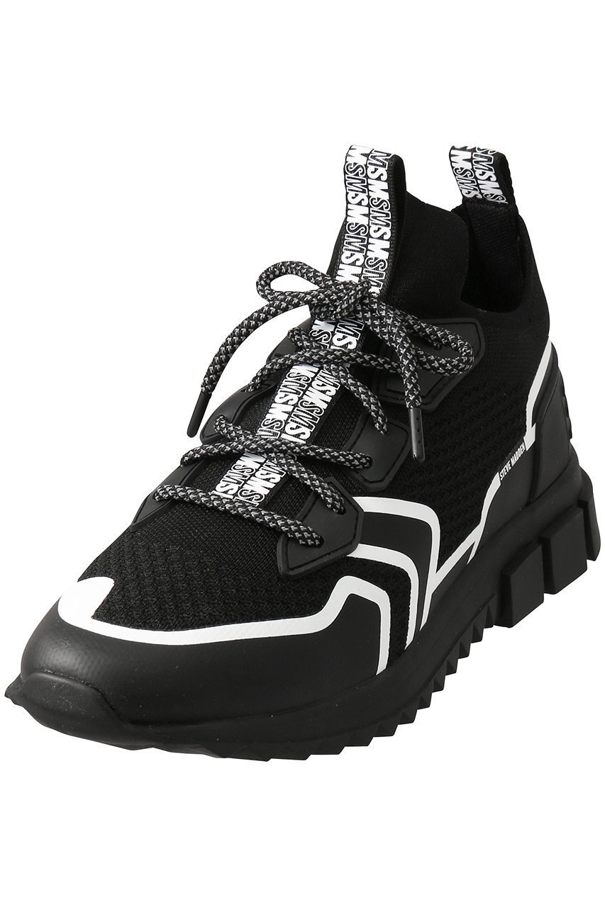 【セーブ ザ ダック/STEVE MADDEN / MEN】の【MEN】DECON リフレクトニットスニーカー インテリア・キッズ・メンズ・レディースファッション・服の通販 founy(ファニー) 　ファッション　Fashion　メンズファッション　Fashion for Men　シューズ・靴　Shoes　スニーカー / カジュアルにもスポーティにも　Sneakers & Trainers　シューズ　Shoes, Footwear　シンプル　Simple, Minimal　スタイリッシュ　Stylish, Fashionable　スニーカー　Sneakers, Trainers　ベーシック　Basic, Essential　定番　Standard, Basic Item　ブラック/ホワイト|ID: prp329100003626199 ipo3291000000032772294
