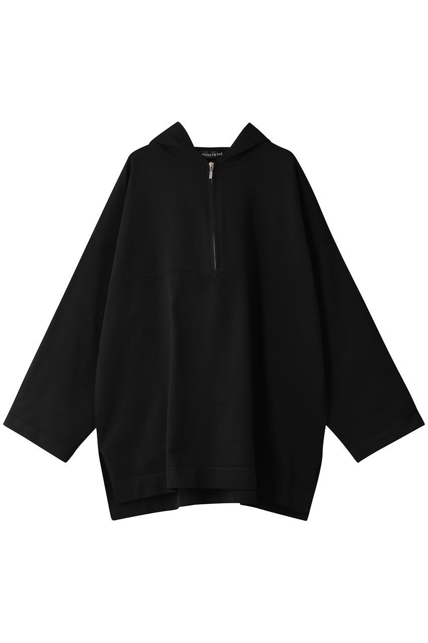 【ミズイロ インド/mizuiro ind】のhooded tunic PO プルオーバー インテリア・キッズ・メンズ・レディースファッション・服の通販 founy(ファニー) 　ファッション　Fashion　レディースファッション　WOMEN　トップス・カットソー　Tops/Tshirt　シャツ/ブラウス　Shirts/Blouses　パーカ　Sweats　ロング / Tシャツ　T-Shirts　プルオーバー　Pullover　スウェット　Sweat　カットソー　Cut and Sewn　おすすめ　Recommend　ジップ　Zip　black|ID: prp329100003628138 ipo3291000000023841694