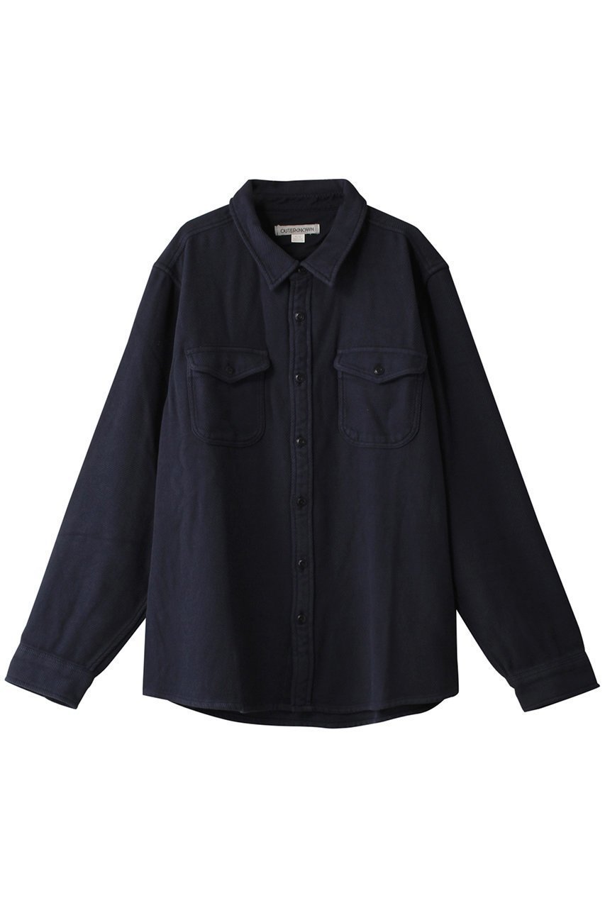 【アウターノウン/OUTERKNOWN / MEN】の【MEN】CHROMA BLANKET SHIRT コットンツイル シャツ インテリア・キッズ・メンズ・レディースファッション・服の通販 founy(ファニー) ファッション Fashion メンズファッション Fashion for Men アウトドア Outdoor Clothing カリフォルニア California, Cali Style スリーブ Sleeve, Long Sleeve / Short Sleeve ロング Long, Long-Length 羽織 Haori, Light Jacket ネイビー|ID: prp329100003628242 ipo3291000000035368658