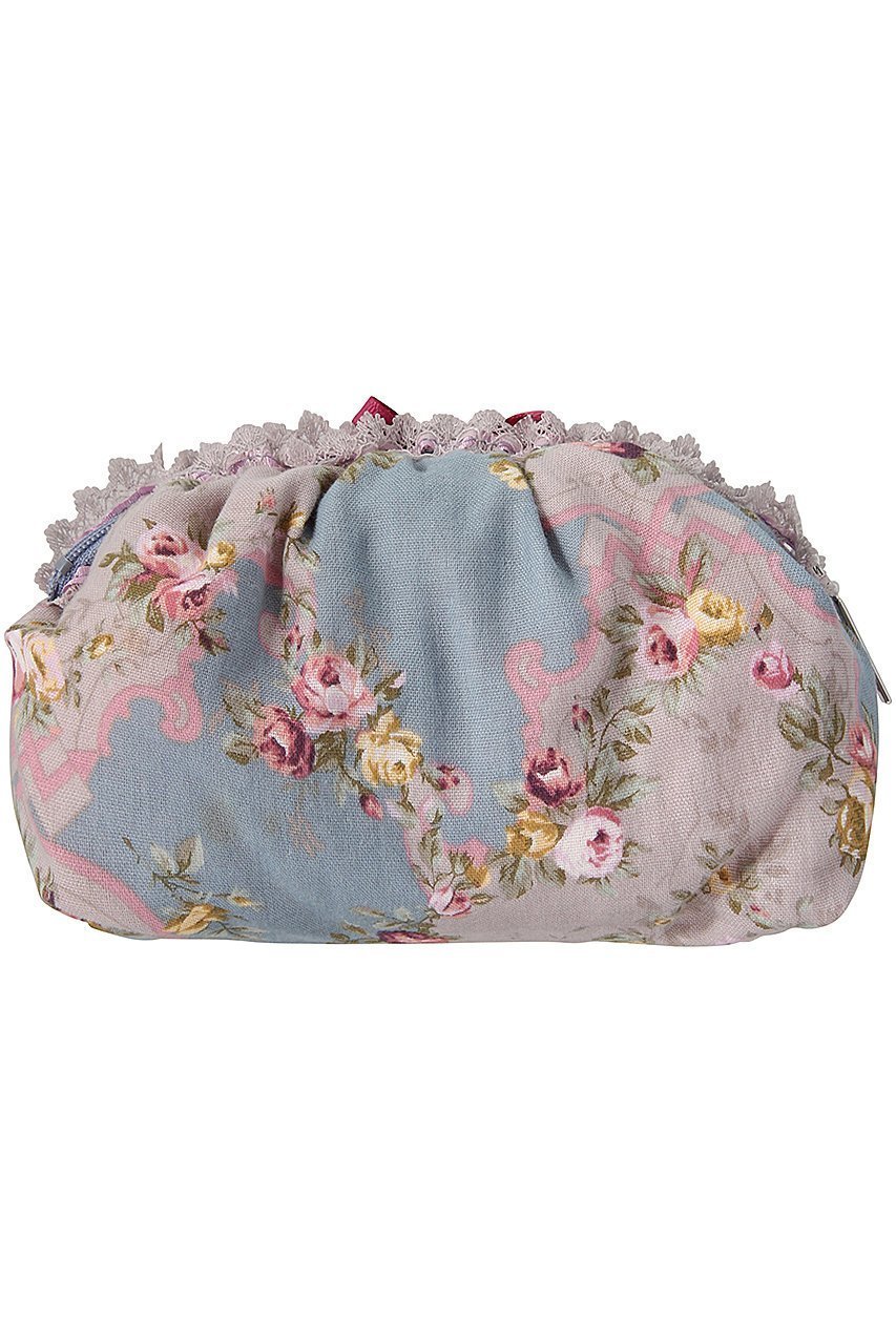 【イクコ/IKUKO】のダブルガーゼ花柄プリントポーチ 人気、トレンドファッション・服の通販 founy(ファニー) 　ファッション　Fashion　レディースファッション　Fashion for Women　ポーチ&ミニバッグ　Pouches & Mini Bags　おすすめ　Recommended / Our Picks　ギフト プレゼント　Gift / Present　ジュエリー　Jewelry, Accessories　ダブル　Double, Double-Breasted　ビンテージ　Vintage, Retro Style　フェミニン　Feminine, Girly　フラワー　Flower, Floral　プリント　Print, Printed Pattern　ポーチ　Pouch, Small Case　ランジェリー　Lingerie, Intimate Wear　リボン　Ribbon, Bow　レース　Lace, Lace Fabric　吸水　Absorbent, Quick-Dry　other-3|ID: prp329100003628246 ipo3291000000032859052