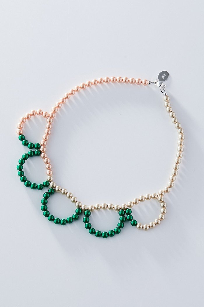 【アデルビジュー  ポップ/POP ADER bijoux / KIDS】の【KIDS】Juliette fancy pearl coller ネックレス グリーン×ピンク F インテリア・キッズ・メンズ・レディースファッション・服の通販 founy(ファニー) https://founy.com/ ファッション Fashion キッズファッション Fashion for Kids アクセサリー Fashion Accessories ネックレス Necklace, Pendant Necklace パール Pearl, Pearl Accent モチーフ Motif, Design Theme |ID: prp329100003630119 ipo3291000000036246551