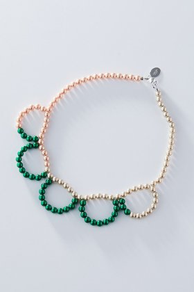 【アデルビジュー  ポップ/POP ADER bijoux / KIDS】の【KIDS】Juliette fancy pearl coller ネックレス グリーン×ピンク F 人気、トレンドファッション・服の通販 founy(ファニー) ファッション Fashion キッズファッション Fashion for Kids アクセサリー Fashion Accessories ネックレス Necklace, Pendant Necklace パール Pearl, Pearl Accent モチーフ Motif, Design Theme |ID:prp329100003630119
