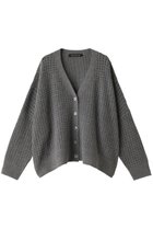 【ミズイロ インド/mizuiro ind】のmesh pattern wide CD カーディガン gray|ID: prp329100003630142 ipo3291000000029958294