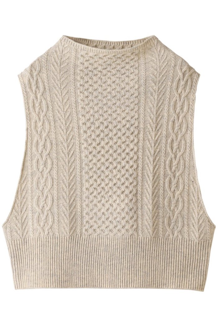 【ミズイロ インド/mizuiro ind】のbottle neck cable vest ベスト インテリア・キッズ・メンズ・レディースファッション・服の通販 founy(ファニー) https://founy.com/ ファッション Fashion レディースファッション WOMEN トップス・カットソー Tops/Tshirt ニット Knit Tops ベスト/ジレ Gilets/Vests プルオーバー Pullover ベスト Vest ボトルネック Bottleneck 今季 This Season A/W・秋冬 Aw・Autumn/Winter・Fw・Fall-Winter |ID: prp329100003630143 ipo3291000000029958276