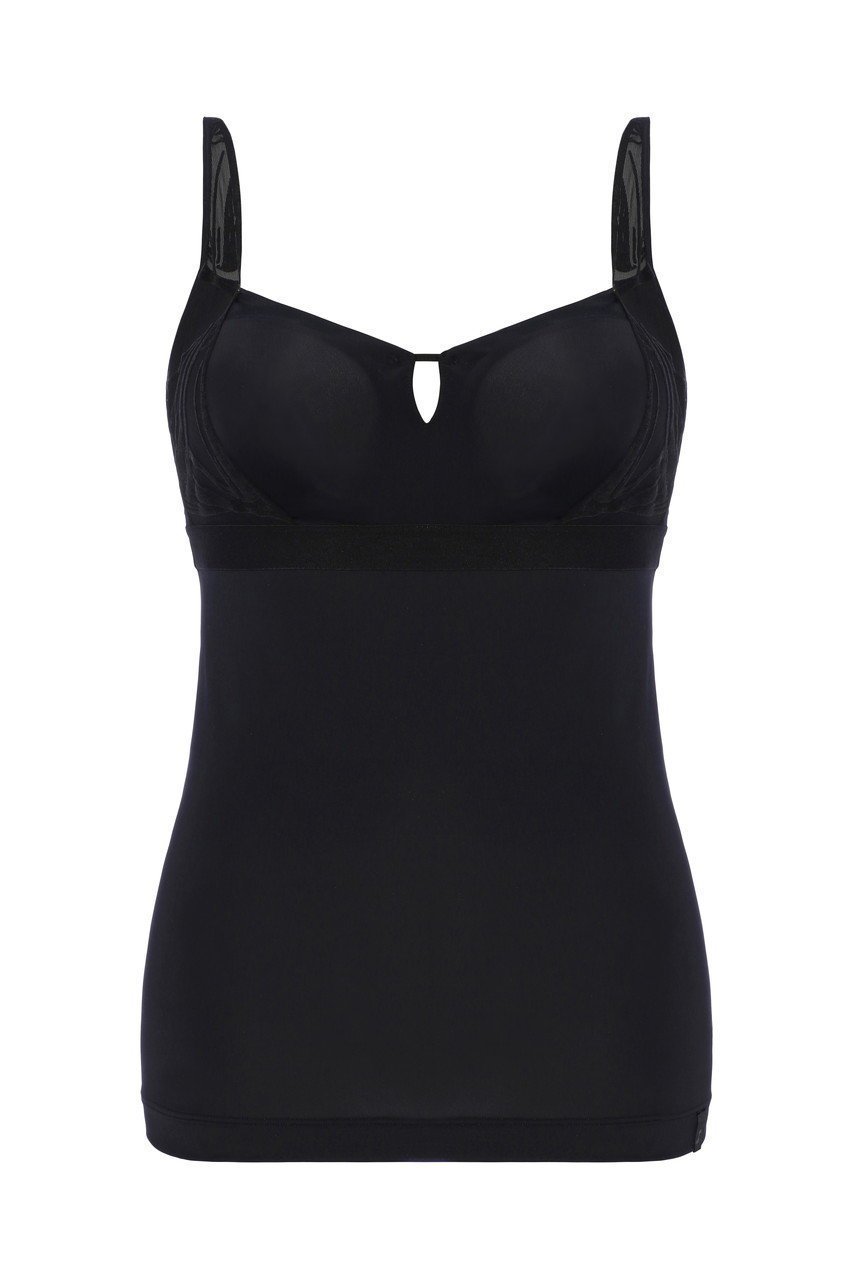 【エス バイ スロギー/S by sloggi】のエス バイ スロギー ロージー ウッズ カップ付きキャミソールsloggi S x Rosie Woods BV JX インテリア・キッズ・メンズ・レディースファッション・服の通販 founy(ファニー) ファッション Fashion レディースファッション Fashion for Women 下着・ランジェリー Lingerie & Intimates その他ランジェリー・インナーアイテム Other Lingerie / Intimates インナー Innerwear キャミソール Camisole, Spaghetti Strap Top クール Cool, Chic メッシュ Mesh, Net Fabric モダン Modern, Contemporary ラップ Wrap, Wrap Design ランジェリー Lingerie, Intimate Wear 再入荷 Restock / Back in Stock ブラック|ID: prp329100003635411 ipo3291000000034886524