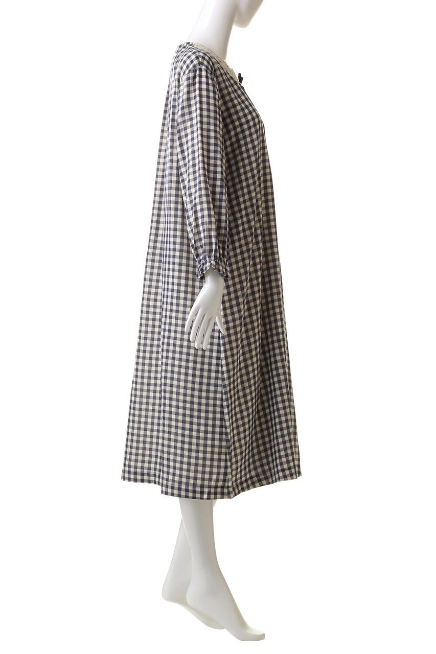 【イクコ/IKUKO】の杢糸Wガーゼピンタックネグリジェ 人気、トレンドファッション・服の通販 founy(ファニー) 　ファッション　Fashion　レディースファッション　WOMEN　ダブル　Double　パジャマ　Pajamas　フェミニン　Feminine　リボン　Ribbon　レース　Race　other-3|ID: prp329100003637770 ipo3291000000031395399