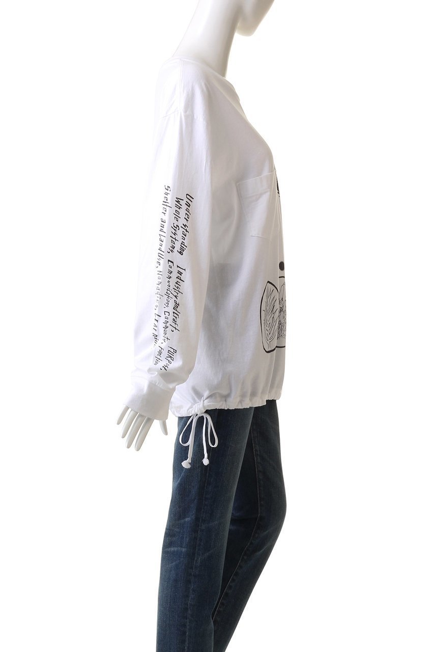【シシ/sisii】の【UNISEX】【sisii×Amane Murakami】プリント ロングスリーブ スイッチポケット Tシャツ 人気、トレンドファッション・服の通販 founy(ファニー) 　ファッション　Fashion　レディースファッション　WOMEN　トップス・カットソー　Tops/Tshirt　シャツ/ブラウス　Shirts/Blouses　ロング / Tシャツ　T-Shirts　カットソー　Cut and Sewn　ユニセックス　Unisex　スリーブ　Sleeve　デニム　Denim　プリント　Print　ポケット　Pocket　モノトーン　Monotone　ロング　Long　other-3|ID: prp329100003637776 ipo3291000000031395416
