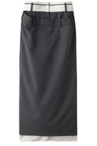 【メゾンスペシャル/MAISON SPECIAL】のPinstripe Double Waist Tight Skirt /ピンストライプダブルウエストタイトスカート GRY(グレー)|ID: prp329100003637817 ipo3291000000025177224