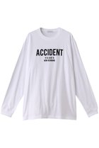 【メゾンスペシャル/MAISON SPECIAL】のACCIDENT Handouted Long Sleeve T-shirt/ACCIDENT プリントロングスリーブTシャツ WHT(ホワイト)|ID: prp329100003637826 ipo3291000000025177239