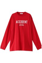 【メゾンスペシャル/MAISON SPECIAL】のACCIDENT Handouted Long Sleeve T-shirt/ACCIDENT プリントロングスリーブTシャツ RED(レッド)|ID: prp329100003637826 ipo3291000000025177240