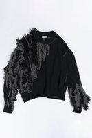 【メゾンスペシャル/MAISON SPECIAL】のRandom Cut Fringe Knit/ランダムカットフリンジニット 人気、トレンドファッション・服の通販 founy(ファニー) ファッション Fashion レディースファッション WOMEN トップス・カットソー Tops/Tshirt ニット Knit Tops プルオーバー Pullover デニム バランス フリンジ ボトム ロング ワーク おすすめ Recommend |ID:prp329100003637838
