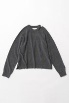 【メゾンスペシャル/MAISON SPECIAL】のCashmere Blend Merino Wool Pullover Knit Wear/カシミヤブレンドメリノウールニットプルオーバー GRY(グレー)|ID:prp329100003637845