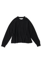 【メゾンスペシャル/MAISON SPECIAL】のCashmere Blend Merino Wool Pullover Knit Wear/カシミヤブレンドメリノウールニットプルオーバー BLK(ブラック)|ID:prp329100003637845