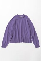 【メゾンスペシャル/MAISON SPECIAL】のCashmere Blend Merino Wool Pullover Knit Wear/カシミヤブレンドメリノウールニットプルオーバー PPL(パープル)|ID:prp329100003637845
