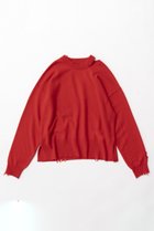 【メゾンスペシャル/MAISON SPECIAL】のCashmere Blend Merino Wool Pullover Knit Wear/カシミヤブレンドメリノウールニットプルオーバー RED(レッド)|ID:prp329100003637845