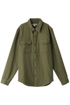 【アウターノウン/OUTERKNOWN / MEN】の【MEN】BLANKET SHIRT コットンツイル シャツ オリーブ|ID: prp329100003640389 ipo3291000000035823796
