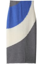 【ラッピンノット/WRAPINKNOT】のインターシャデザインタイトスカート グレー|ID:prp329100003640402