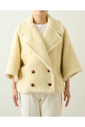 【ウィムガゼット/Whim Gazette】 ウールボアショートコート人気、トレンドファッション・服の通販 founy(ファニー) ファッション Fashion レディースファッション WOMEN アウター Coat Outerwear コート Coats A/W・秋冬 AW・Autumn/Winter・FW・Fall-Winter インナー ショート テーラード バランス ボトム モコモコ |ID:prp329100003640419