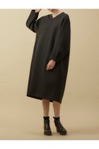 【プレインピープル/PLAIN PEOPLE】のスキューバニットミディワンピース ブラック|ID: prp329100003640450 ipo3291000000023915291