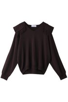 【リムアーク/RIM.ARK】のShoulder design knit tops/ニット ダークブラウン|ID:prp329100003640479