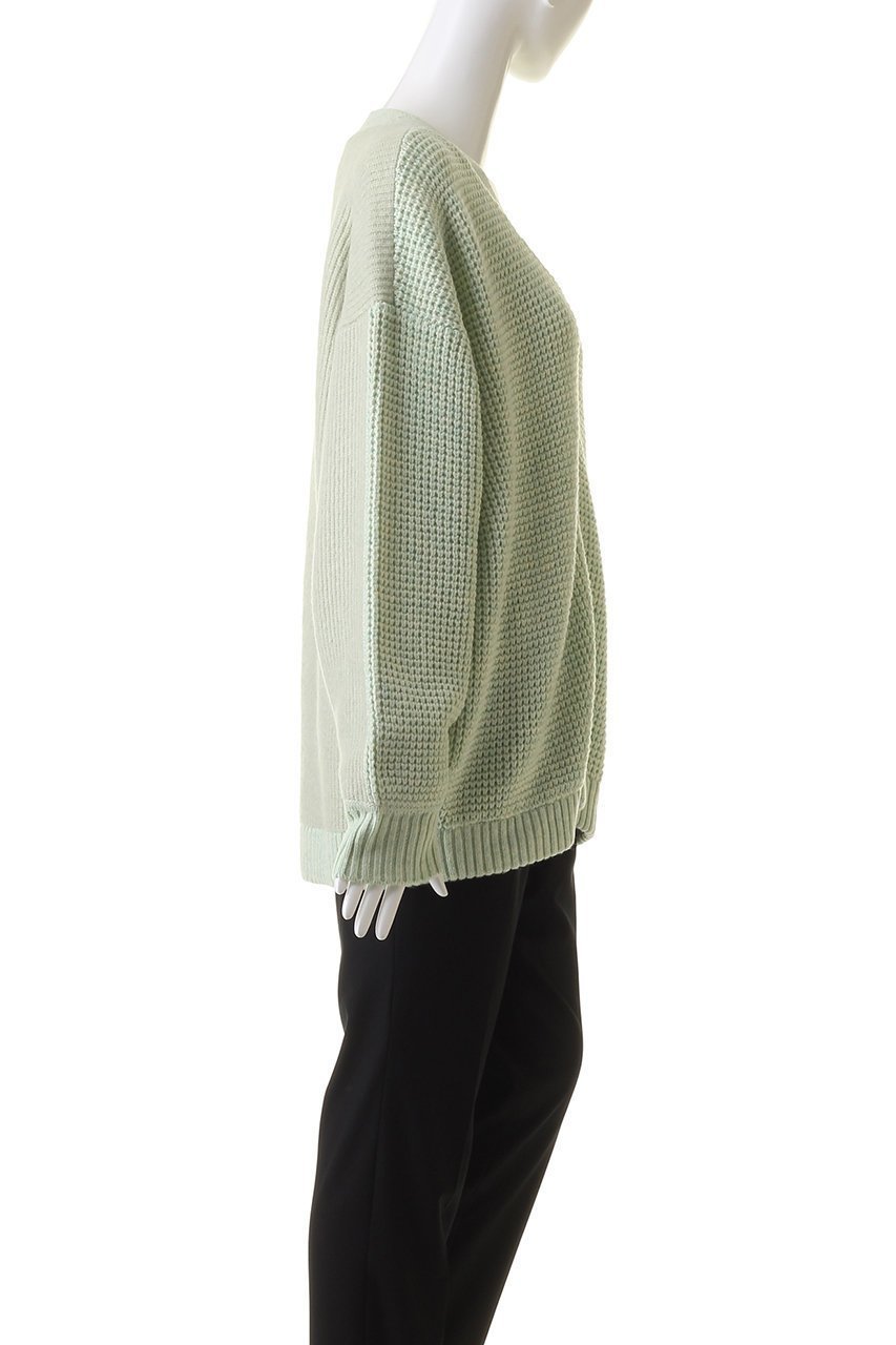 【リムアーク/RIM.ARK】のCombination knit CD/カーディガン 人気、トレンドファッション・服の通販 founy(ファニー) 　ファッション　Fashion　レディースファッション　Fashion for Women　トップス・カットソー　Cut & Sew Tops　ニット　Knit Tops & Sweaters　カーディガン・羽織り　Layered Style Cardigans　カーディガン　Cardigan, Knitwear　マニッシュ　Mannish, Boyish　ミックス　Mix, Mixed Style　ワッフル　Waffle, Waffle Knit　冬　Winter / This Winter　畦　Ribbed Knit　other-3|ID: prp329100003640483 ipo3291000000032962283