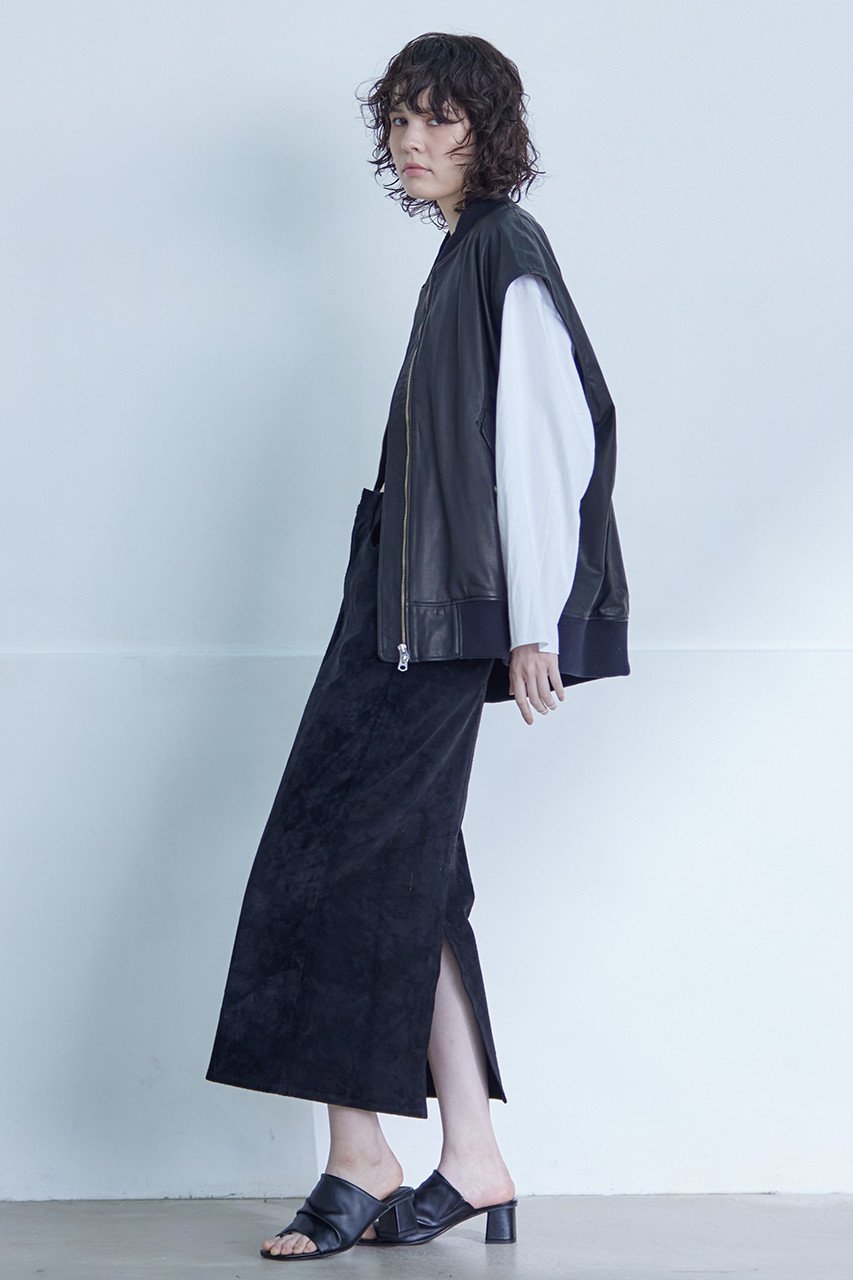 【シシ/sisii】のバックスリット レザー 5P スカート 人気、トレンドファッション・服の通販 founy(ファニー) 　ファッション　Fashion　レディースファッション　Fashion for Women　スカート　Skirts　ロングスカート　Long Skirts / Maxi & Midi Skirts　バッグ　Bags　エレガント 上品　Elegant　ジーンズ　Jeans, Denim Pants　スリット　Slit, Slit Detail　ポケット　Pocket, Pocket Detail　ロング　Long, Long-Length　other-6|ID: prp329100003640484 ipo3291000000035814418