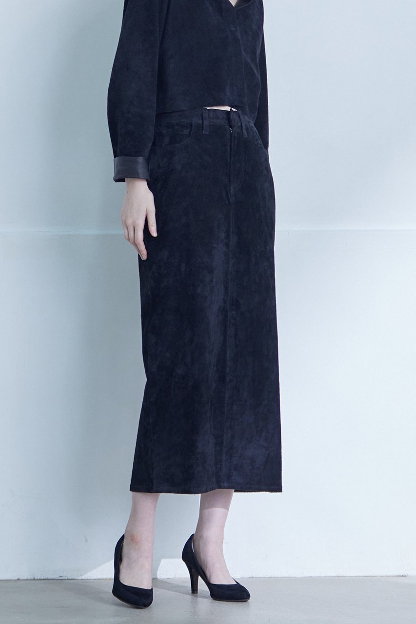 【シシ/sisii】のバックスリット レザー 5P スカート 人気、トレンドファッション・服の通販 founy(ファニー) 　ファッション　Fashion　レディースファッション　Fashion for Women　スカート　Skirts　ロングスカート　Long Skirts / Maxi & Midi Skirts　バッグ　Bags　エレガント 上品　Elegant　ジーンズ　Jeans, Denim Pants　スリット　Slit, Slit Detail　ポケット　Pocket, Pocket Detail　ロング　Long, Long-Length　other-8|ID: prp329100003640484 ipo3291000000035814421