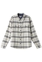 【アウターノウン/OUTERKNOWN / MEN】の【MEN】BLANKET SHIRT コットンツイルチェック シャツ アイボリー|ID:prp329100003643027