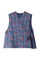 【ミズイロ インド/mizuiro ind】のindian print quilt vest ベスト blue|ID:prp329100003643054