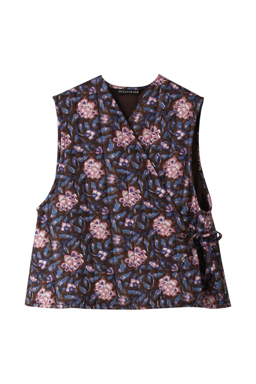 【ミズイロ インド/mizuiro ind】のindian print quilt vest ベスト インテリア・キッズ・メンズ・レディースファッション・服の通販 founy(ファニー) 　ファッション　Fashion　レディースファッション　WOMEN　アウター　Coat Outerwear　ジャケット　Jackets　A/W・秋冬　Aw・Autumn/Winter・Fw・Fall-Winter　キルティング　Quilting　コンパクト　Compact　ジャケット　Jacket　プリント　Print　ベスト　Vest　今季　This Season　brown|ID: prp329100003643054 ipo3291000000023930095