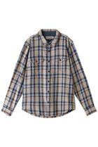 【アウターノウン/OUTERKNOWN / MEN】の【MEN】BLANKET SHIRT コットンツイルチェック シャツ ライトブラウン|ID: prp329100003643086 ipo3291000000026382258