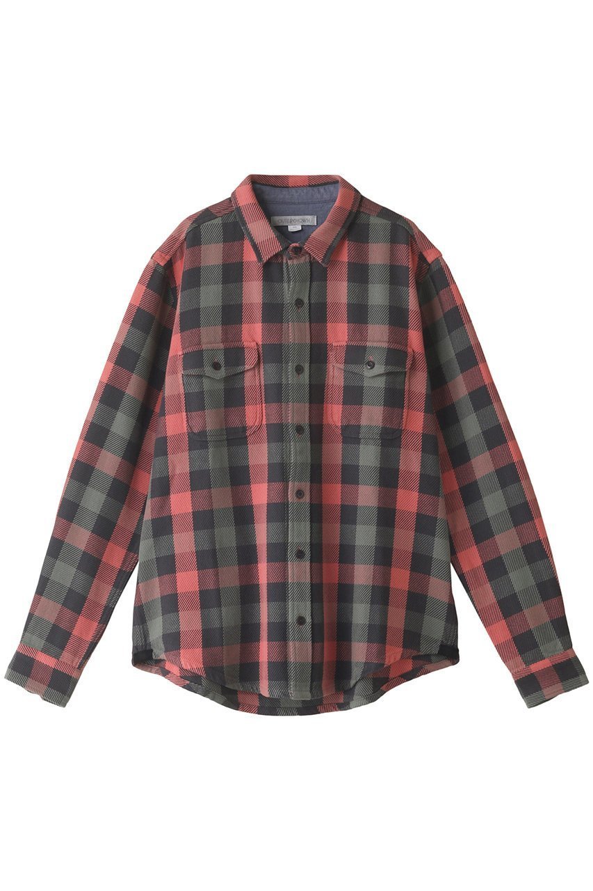 【アウターノウン/OUTERKNOWN / MEN】の【MEN】BLANKET SHIRT コットンツイルチェック シャツ インテリア・キッズ・メンズ・レディースファッション・服の通販 founy(ファニー) 　ファッション　Fashion　メンズファッション　Fashion for Men　アウトドア　Outdoor Clothing　カリフォルニア　California, Cali Style　スリーブ　Sleeve, Long Sleeve / Short Sleeve　チェック　Check, Plaid, Tartan　ロング　Long, Long-Length　羽織　Haori, Light Jacket　マルチ|ID: prp329100003643086 ipo3291000000032914252
