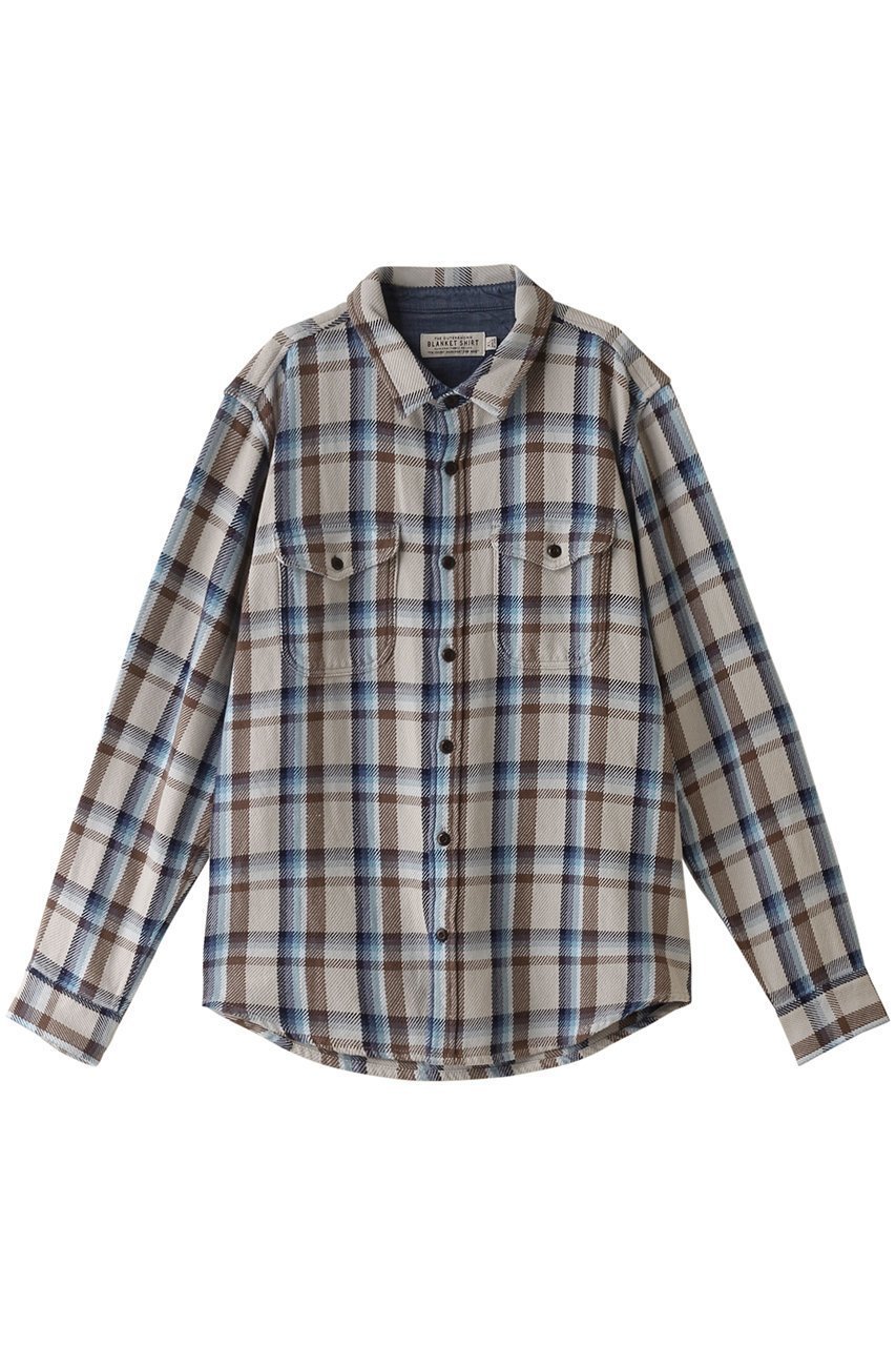 【アウターノウン/OUTERKNOWN / MEN】の【MEN】BLANKET SHIRT コットンツイルチェック シャツ インテリア・キッズ・メンズ・レディースファッション・服の通販 founy(ファニー) 　ファッション　Fashion　メンズファッション　Fashion for Men　アウトドア　Outdoor Clothing　カリフォルニア　California, Cali Style　スリーブ　Sleeve, Long Sleeve / Short Sleeve　チェック　Check, Plaid, Tartan　ロング　Long, Long-Length　羽織　Haori, Light Jacket　ライトブラウン|ID: prp329100003643086 ipo3291000000032914268