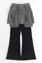 【メゾンスペシャル/MAISON SPECIAL】のSkirt Layered Knit Pants/スカートレイヤードニットパンツ BLK(ブラック)|ID:prp329100003643092
