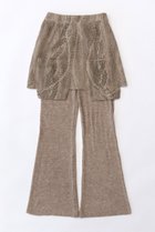 【メゾンスペシャル/MAISON SPECIAL】のSkirt Layered Knit Pants/スカートレイヤードニットパンツ BGE(ベージュ)|ID:prp329100003643092