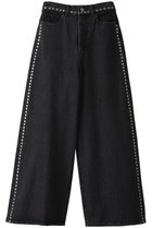 【メゾンスペシャル/MAISON SPECIAL】のStuds Side Line Wide Denim/スタッズサイドラインワイドデニム BLK(ブラック)|ID: prp329100003643096 ipo3291000000032828819