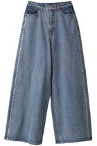 【メゾンスペシャル/MAISON SPECIAL】のStuds Side Line Wide Denim/スタッズサイドラインワイドデニム BLU(ブルー)|ID: prp329100003643096 ipo3291000000032828820