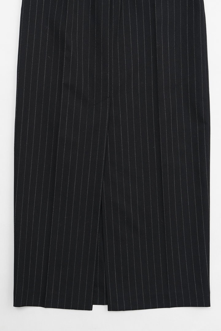 【プランク プロジェクト/PRANK PROJECT】のテーラードマキシスカート/Tailored Maxi Skirt 人気、トレンドファッション・服の通販 founy(ファニー) 　ファッション　Fashion　レディースファッション　Fashion for Women　スカート　Skirts　ロングスカート　Long Skirts / Maxi & Midi Skirts　シンプル　Simple, Minimal　ストライプ　Stripe, Striped Pattern　スリット　Slit, Slit Detail　フェイクレザー　Faux Leather, PU Leather　フロント　Front, Front Design　マキシ　Maxi, Full Length　ロング　Long, Long-Length　other-4|ID: prp329100003645490 ipo3291000000036516504